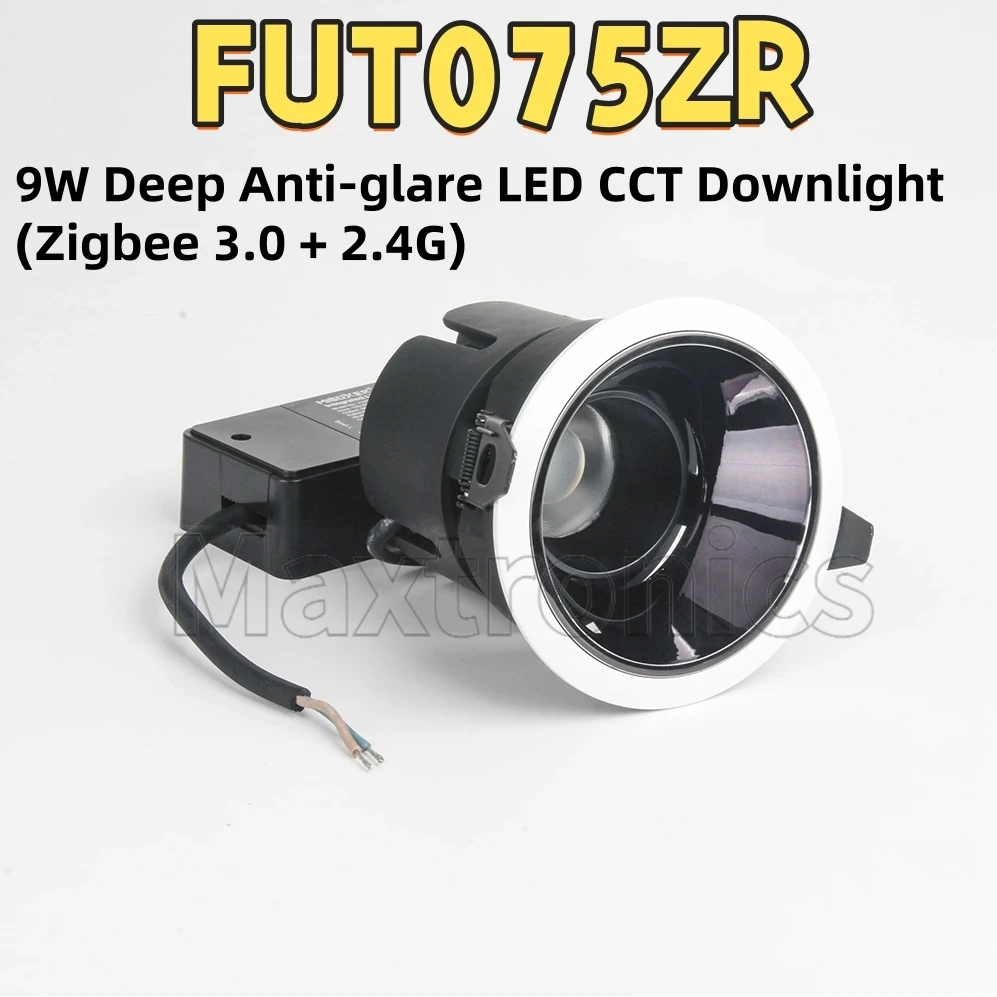 NUOVO 9W/18W RGB + CCT (Zigbee 3.0 + 2.4G) Faretto da incasso a LED MIBOXER AC110V 220V Profondo antiriflesso Tuya WiFi RF Remoto FUT076ZR/077/FUT078ZR