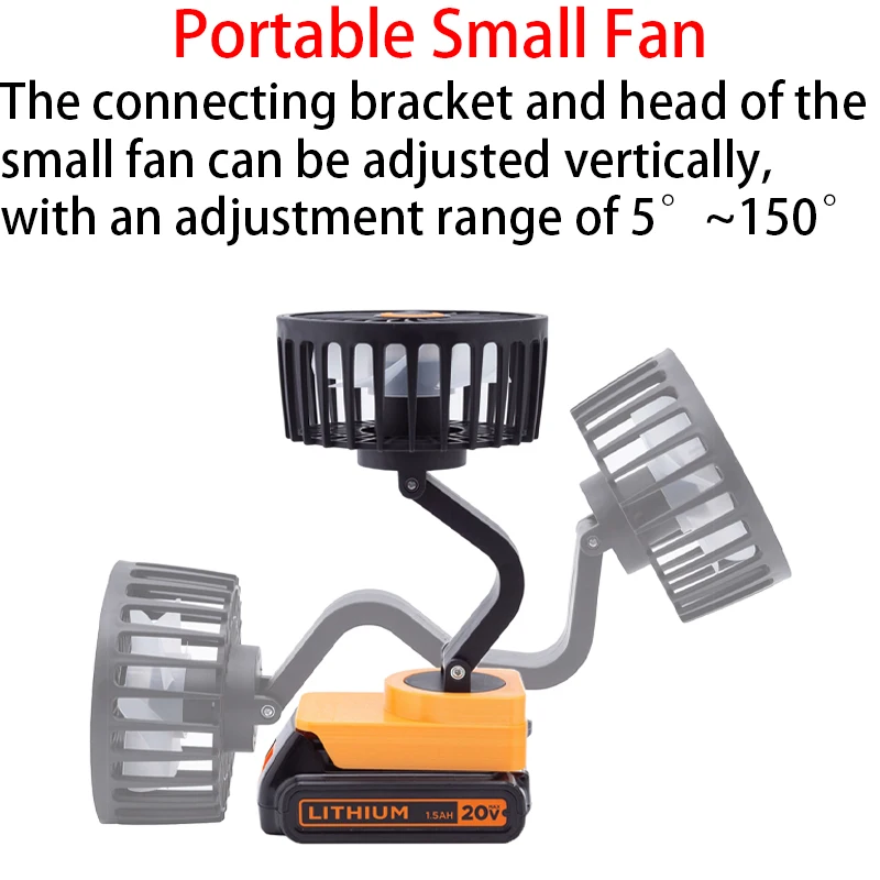 BLACK + DECKER 18V 리튬 이온 배터리 휴대용 워크샵 작업장 캠핑 선풍기 리튬 이온 베어 도구, 무선 선풍기