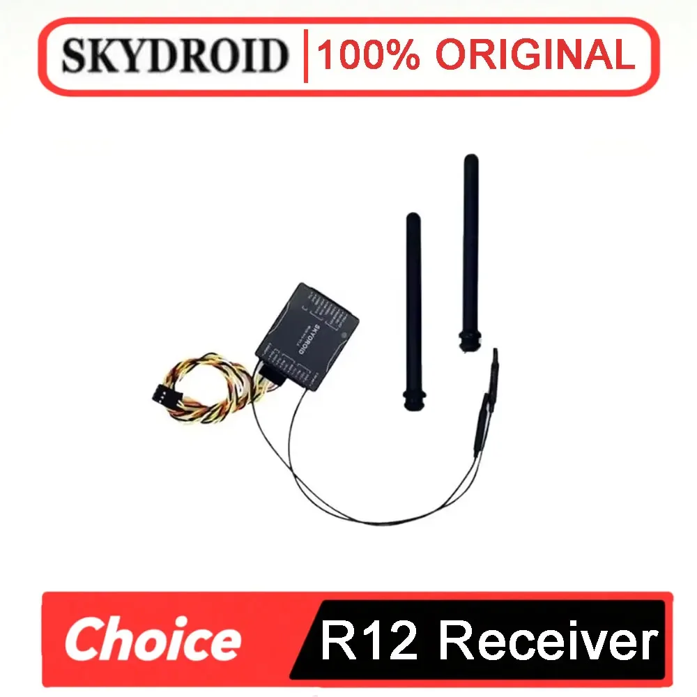 Skydroid R12 Receiver RX/SG12-RX T12 Remote Control Receiver For T12 Radio Transmitter Plant Protection Drone Assessories RC