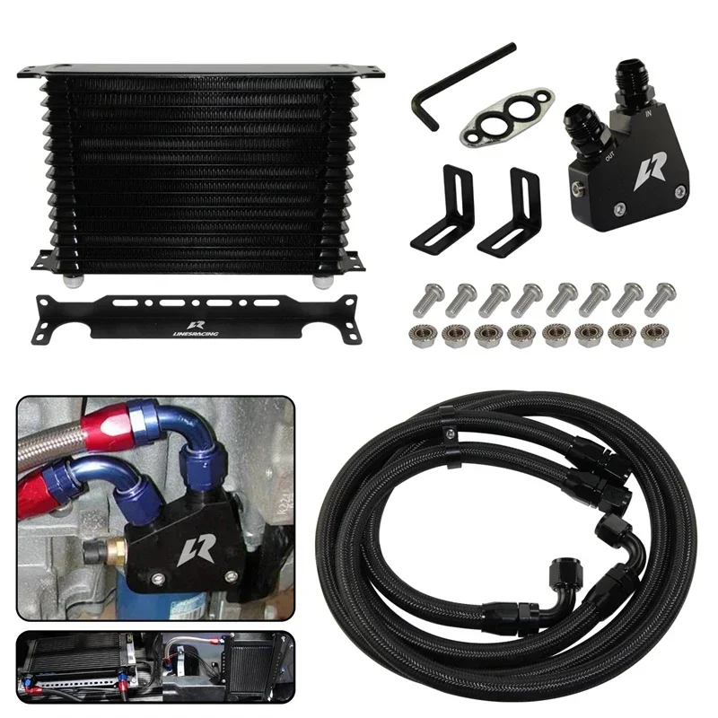 

Black10/13/15 Row Oil Cooler Kit AN10 For Chevrolet Corvette C6 C5 C7 LS1 Camaro & Firebird Cadillac CTS-V GM CK 04-06