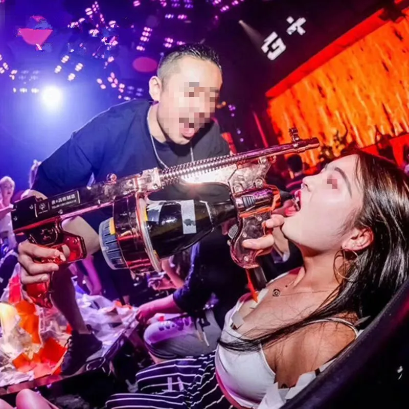 

Champagne Bottle Spray Gun With Jet Bottle Pourer, Night Club Party, Lounge Bar Accessories, Cocktail Bar, 3 Colors