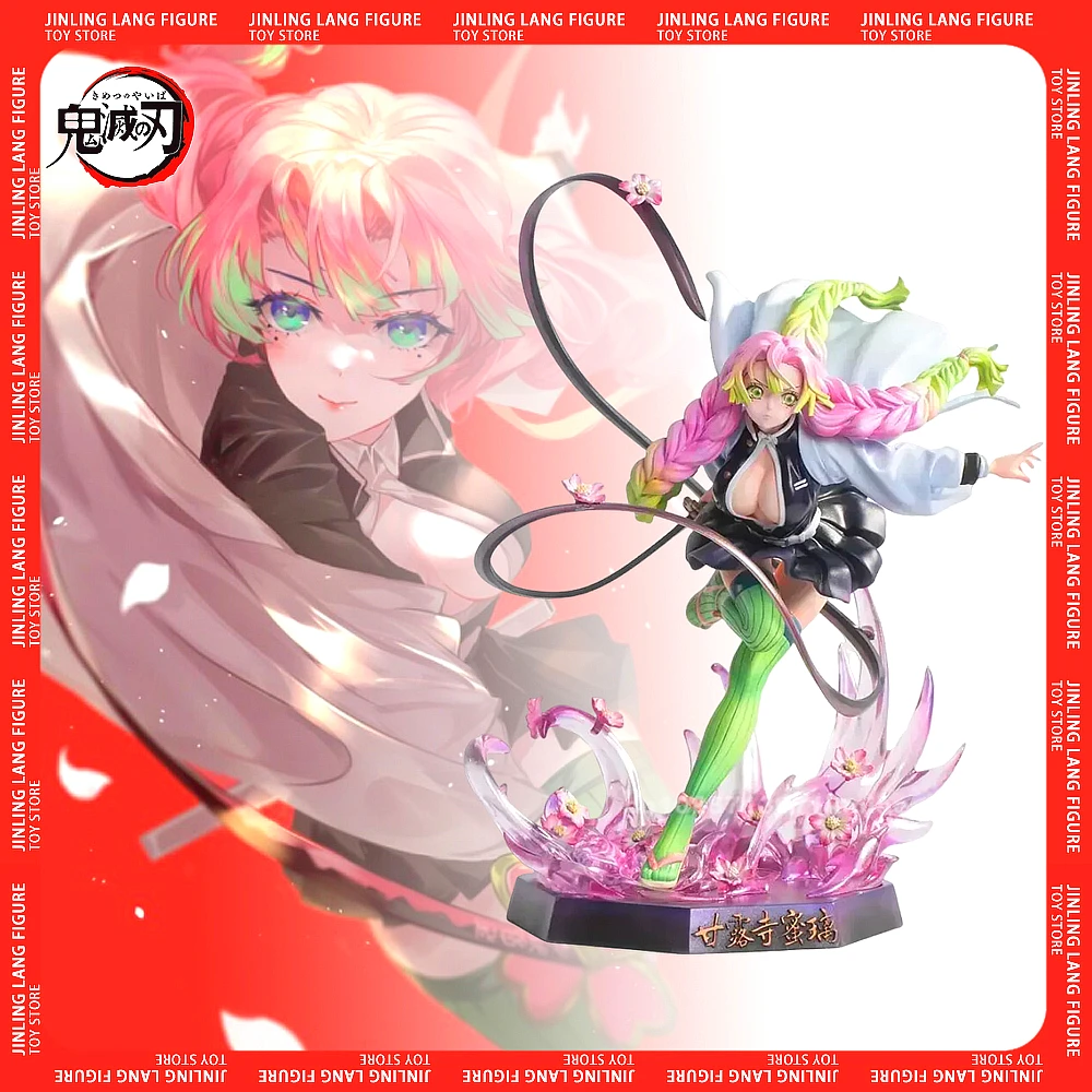 Kanroji Mitsuri Kimetsu No Yaiba Figure 22cm Demon Slayer Anime Figures Shinobu Action Figures Kamado Nezuko Sexy Figurine Toys