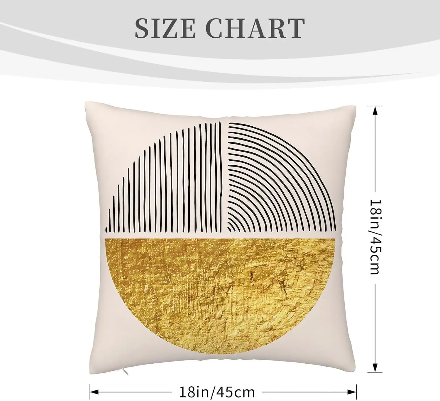 Enhance your home decor with this 4 Piece Set of Modern Geometric Gold Abstract Throw Pillow Covers Polyester Luxury Cushion Cas