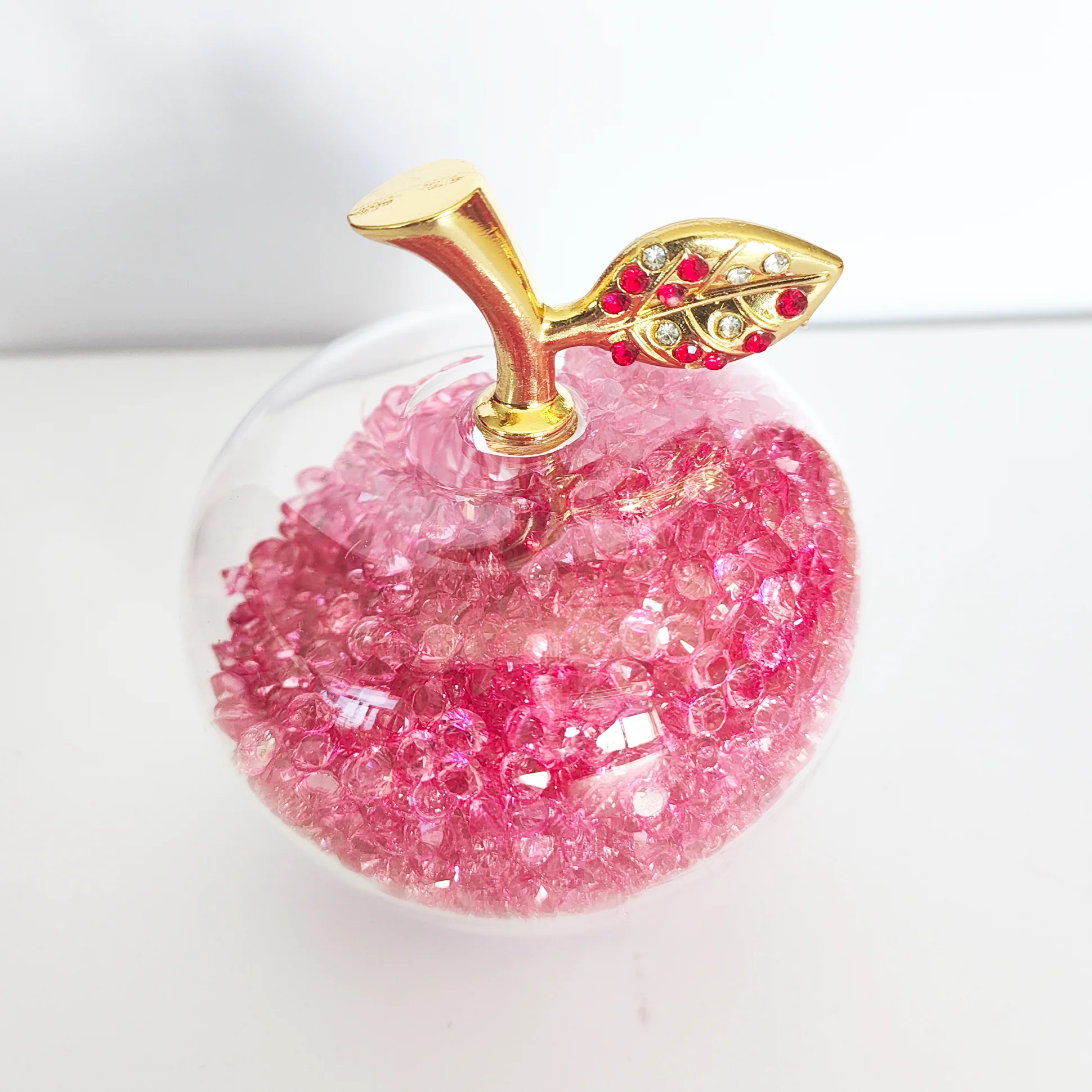 Farben Kristall Apfel Brief be – Paper Weight Crystal Bewertung und Preis