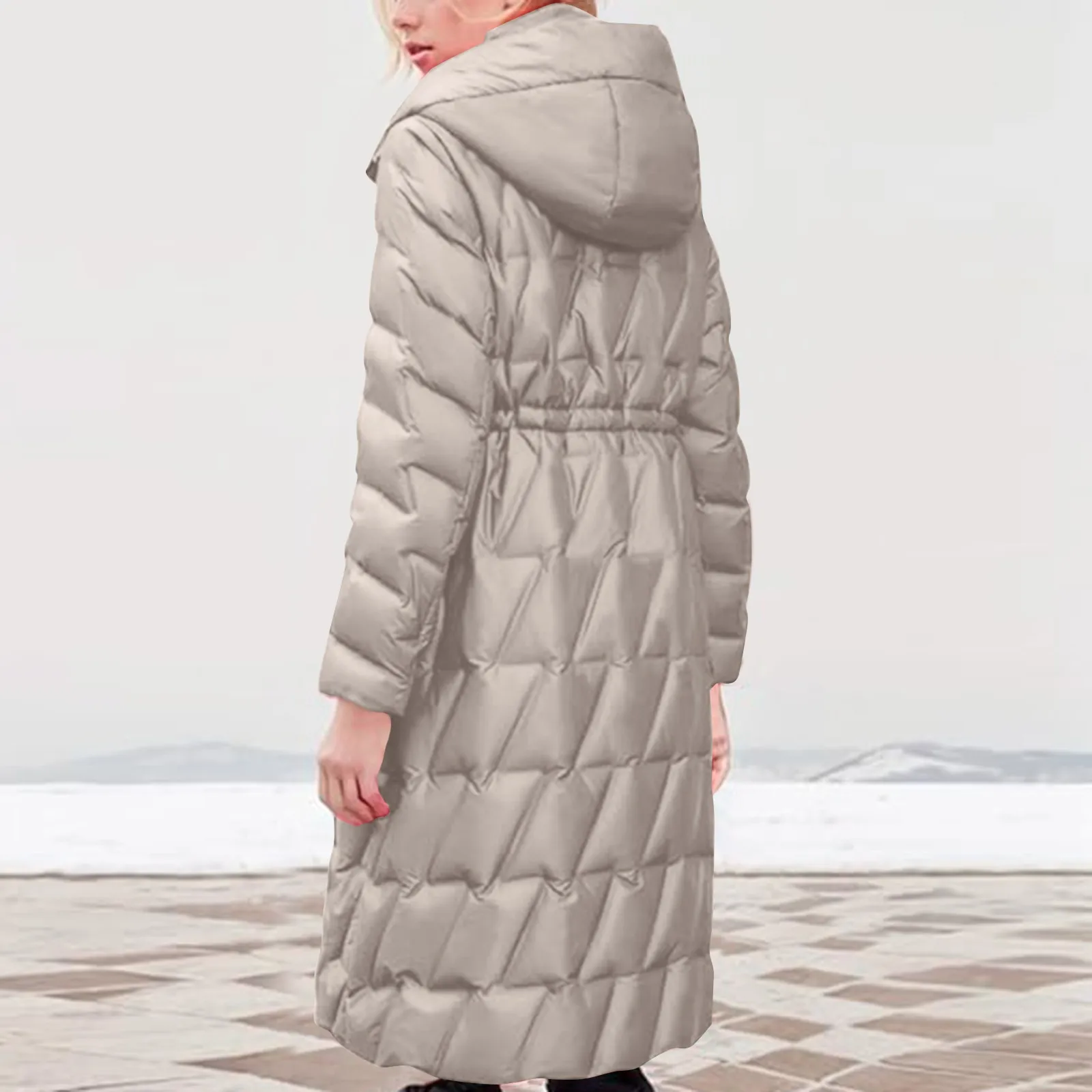 2024 Nuove Donne di Inverno Giacca Caldo Parka Femminile Addensare Puffer Cappotto di Cotone Imbottito Parka Lungo Con Cappuccio Outwear Allentato Delle Donne di Neve Jac