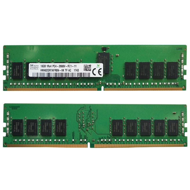 SK hynix 16GB DDR4 メモリー PC4-2666V SK hynix 16GB DDR4 2666 Desktop DIMM RAM 2Rx8 PC4-21300 for DELL