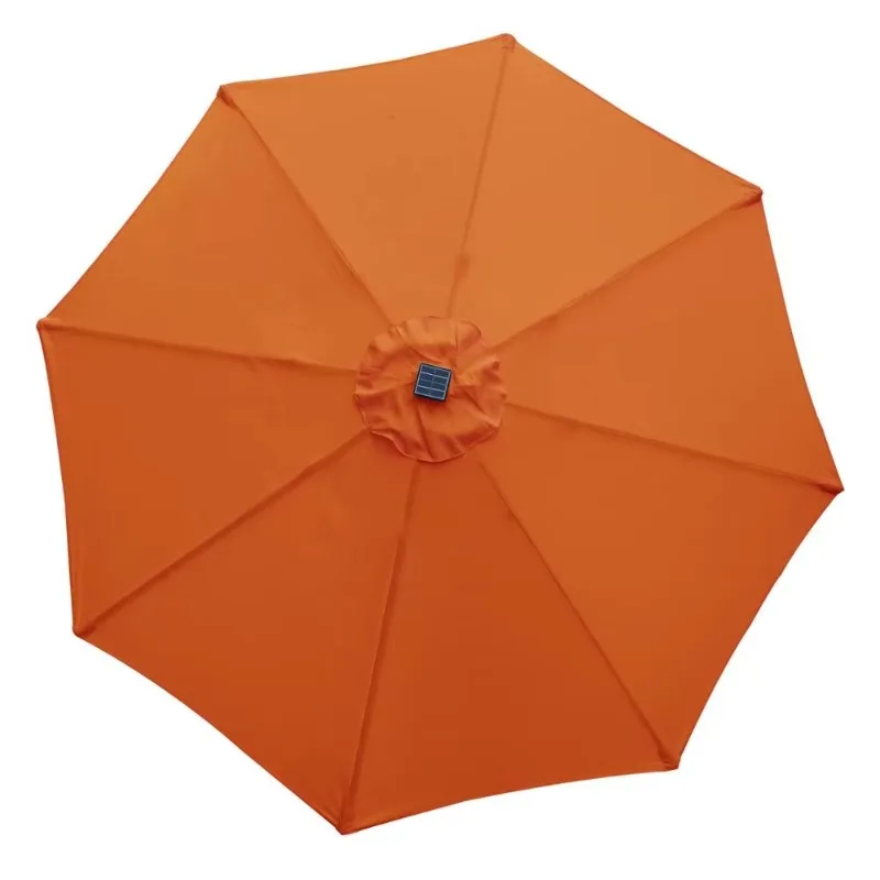 Sombrilla de jardín al aire libre y luz LED solar, conveniente, práctico y duradero.