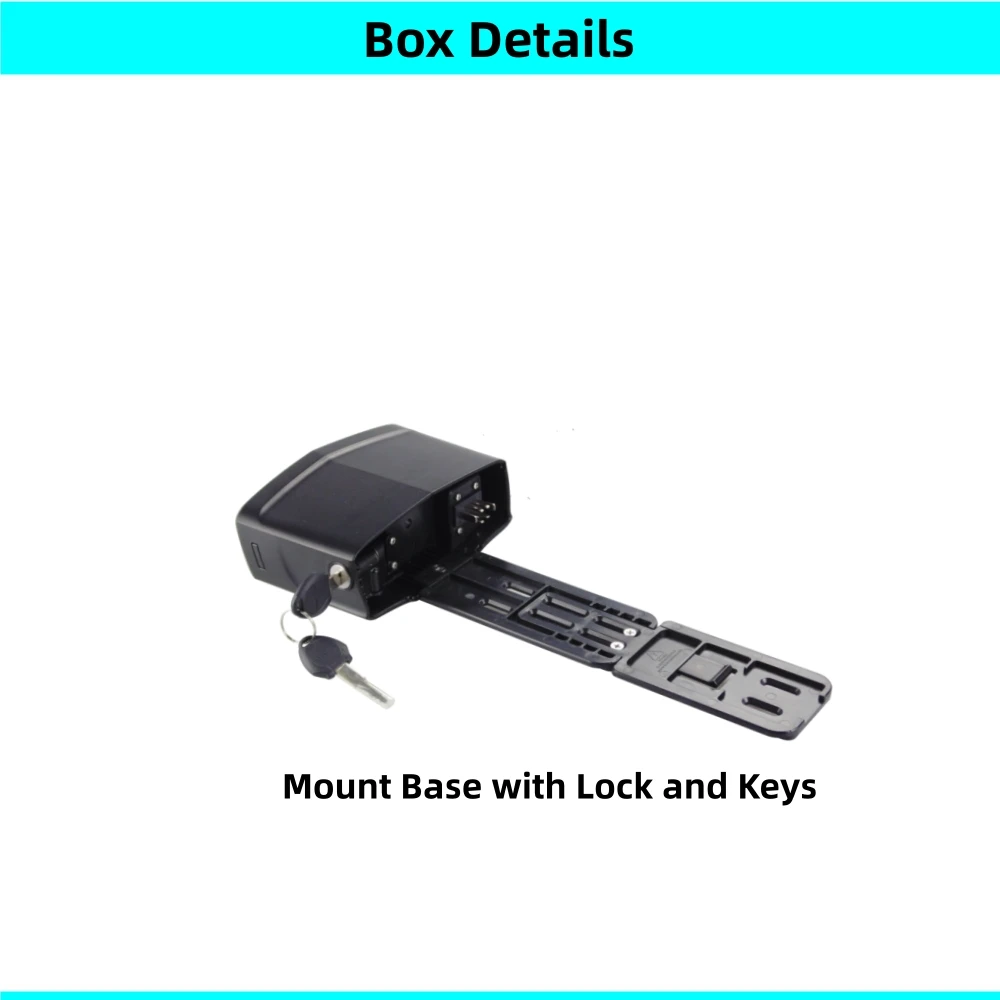 Rear Rack Frame Carrier City Bike Mountain Bike E-Bike Battery Box 36v 48V Black Silver Color Ebike Battery Case Base Holder