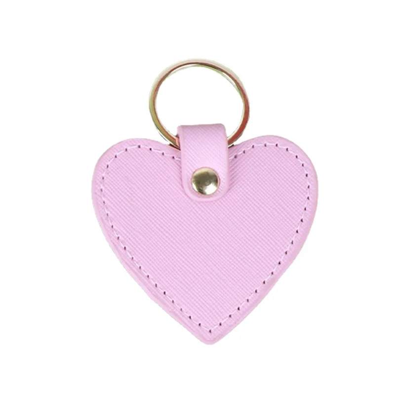 Creative Love Leather Car Keychain Cute Heart Shaped Bag Pendant Accessories Key Chains for Women Friendly Friendship Small Gift