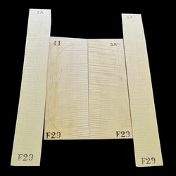 41 inch 3A master German tiger maple back side single board guitar material guitar making material