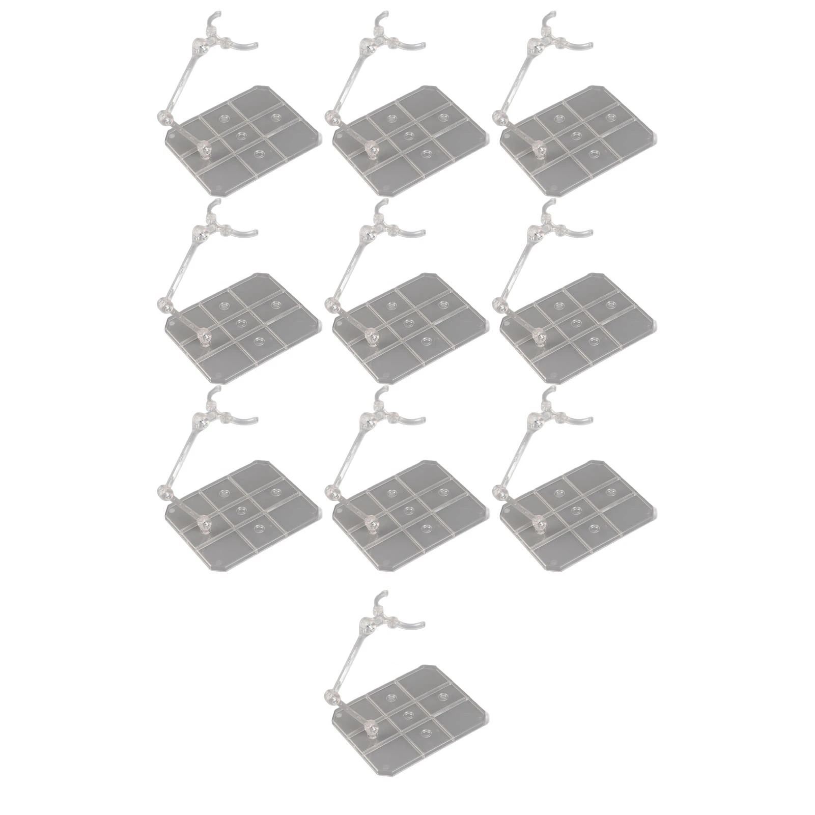 10 sets Action Figure Stand Transparant Acryl Anime Figuur Display Stand Ondersteuning Houder Basis