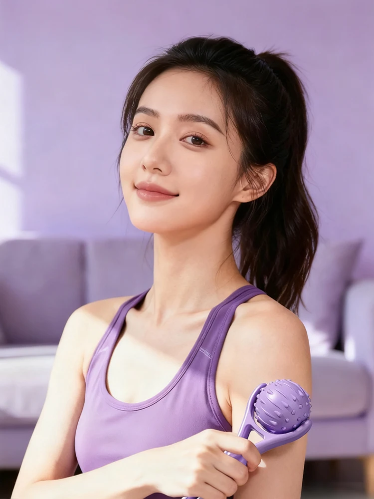 

Handheld Massage Roller With Textured Nubs Deep Muscle Roller For Myofascial Release Full Body Recovery