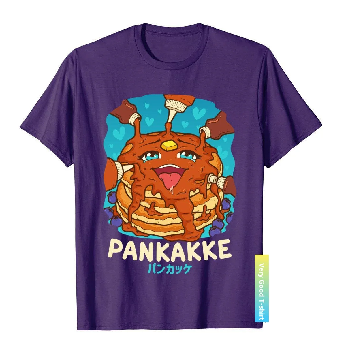 Funny Naughty Foodie Pun Kawaii Pankakke Japanese Pancake T-Shirt Cotton Men T Shirts Beach Tops T Shirt High Street