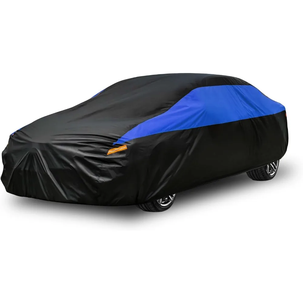 

Car Cover for Automobiles All Weather Waterproof, Universal Fit Sedan Dodge Challenger, Chevrolet Impala, Toyota Avalon, Cadilla