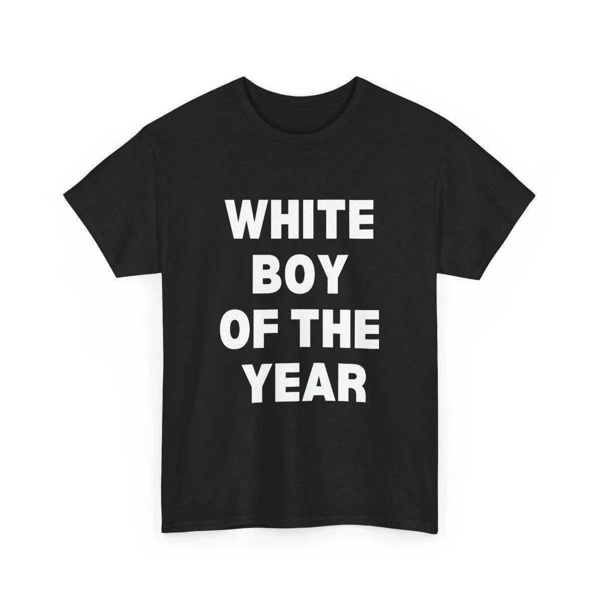 

Retro White Boy of The Year Shirt, Funny Meme Tee Men/women Clothing Harajuku High Quality Tops Cotton Tshirts