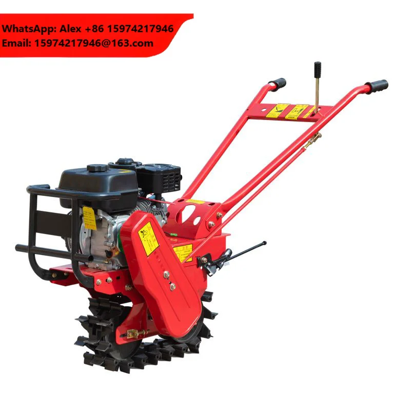 Multi-functional  Diesel Chain Track Tiller Micro Tillage Machine Mini Rotary Tiller Power For Farm Cultivator
