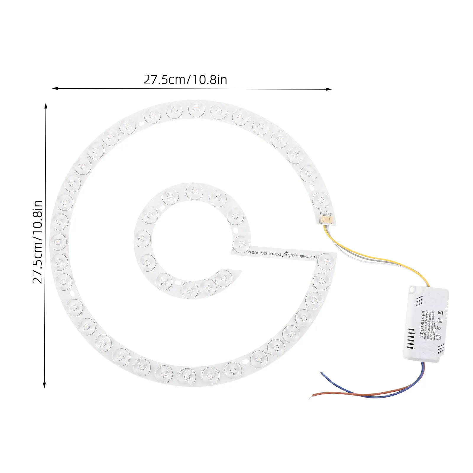 54W LED Ceiling Fan Light Retrofit Magnetic Module Flush Mount Ceiling Fan Light Replacement Panel Dimmable Lighting Upgrade