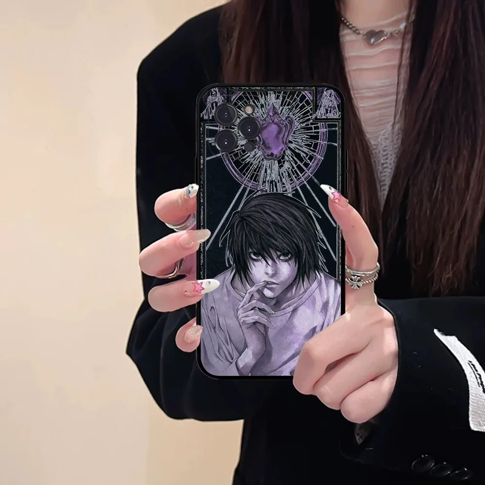 Death Note Yagami Light L Lawliet Phone Case Silicone Soft For Iphone 16 15 14 13 12 11 Pro Mini XS MAX Plus X Cover