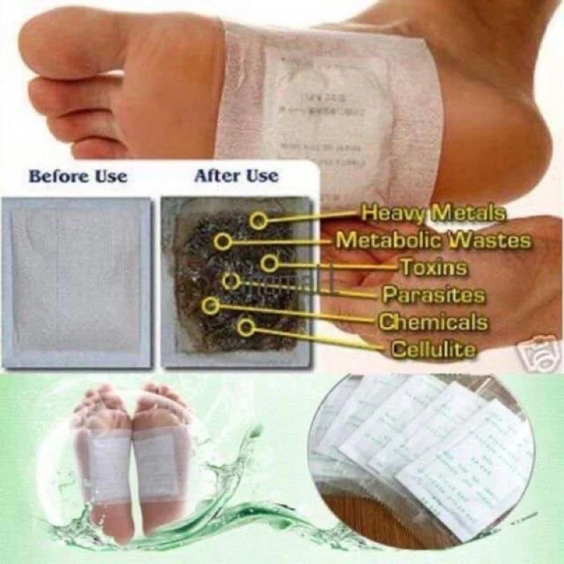 Kinoki Natural Herbal Cleansing Toxins Detox Foot Patches Weight Loss Patches for Stress Relief Deep Sleep Bamboo Sleep Slimming