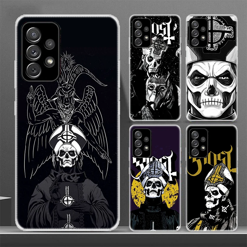 Ghost Papa Emeritus Soft Phone Case for Samsung Galaxy A51 A71 A41 A31 A21S A11 A10 A20E A30S A40 A50S A70 A6 A7 A8 A9 Plus +