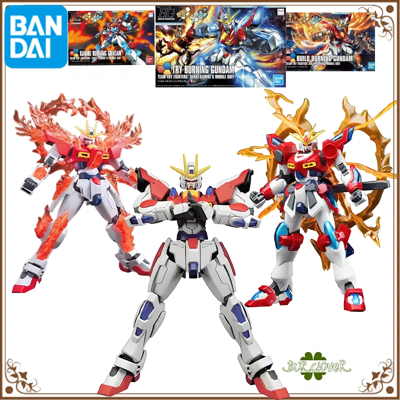 

Bandai Original GUNDAM HG Series TRY BURNING KAMIKI BURNING GUNDAM Anime Action Figure Assembly Model Toys Collectible Model