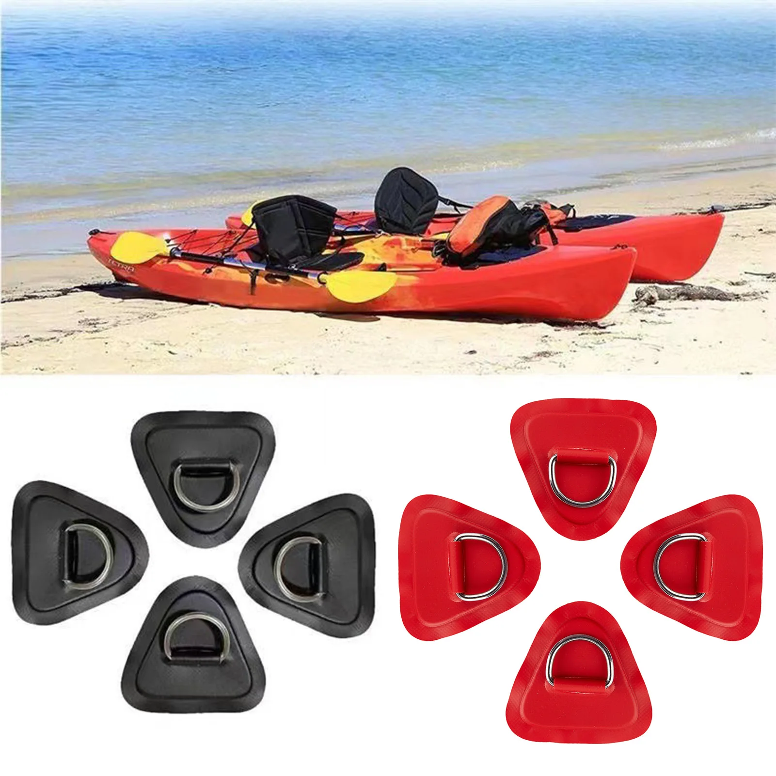 Remendo do anel-D do aço inoxidável para o barco inflável, ferramentas do reparo do caiaque, bote seguro do SUP, barcos, caiaque, SDI99, 1Pc