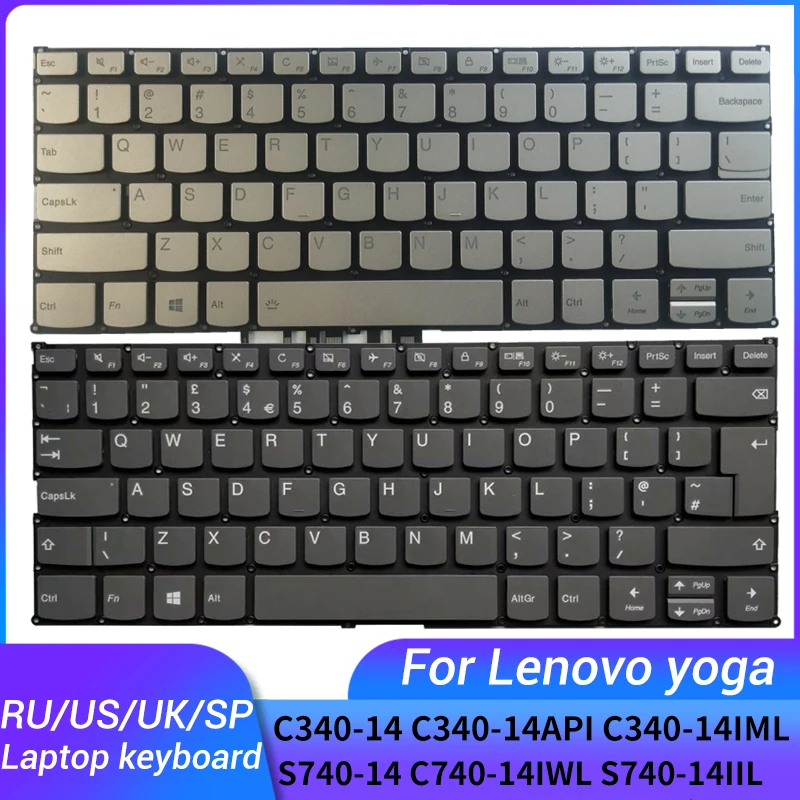 

Клавиатура для ноутбука Lenovo Yoga C340-14 C340-14API C340-14IML C740-14 S740-14