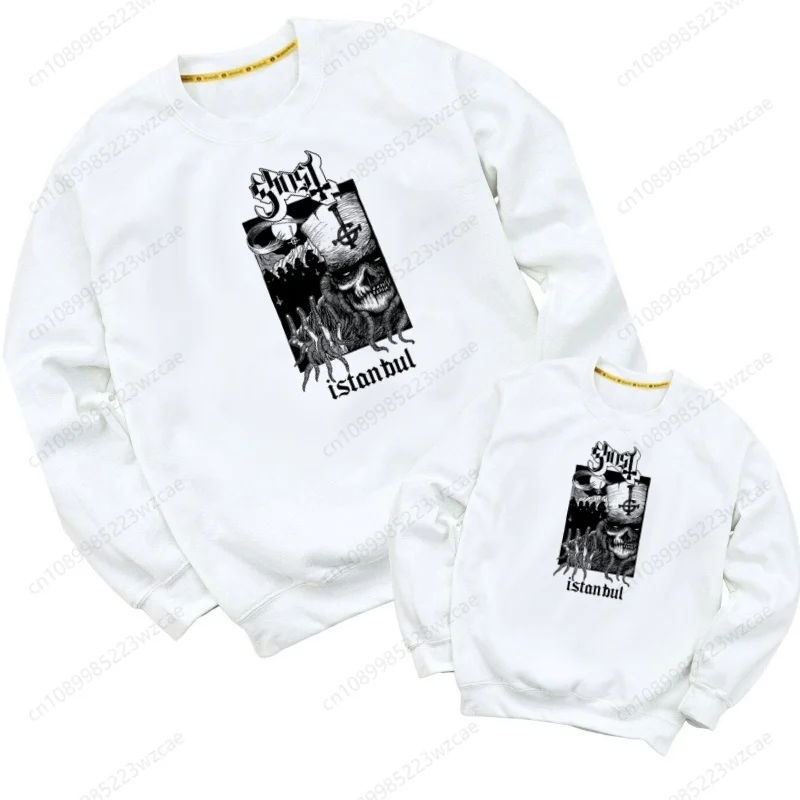 

Ghost Rock Band Prevalent Popular Characters Kawaii Children Hoodie Cute Printed Sweatshirts Kid Clothes Baby Cartoon Hoodies
