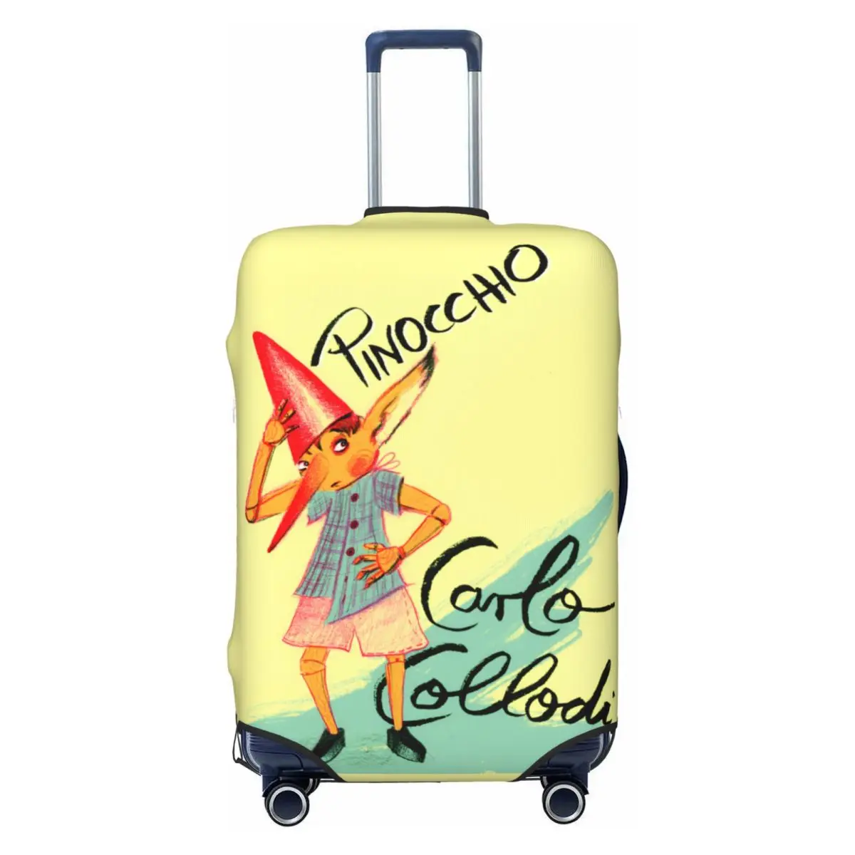 

Чехол для багажа с изображением мультяшного персонажа Пиноккио, эластичные защитные чехлы для дорожных чемоданов, подходят для чемоданов размером 18-32 дюйма