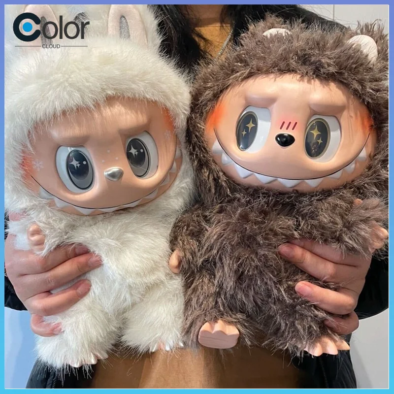 

High Quality 38cm The Monster Labubu Zimomo Angel Creative Diy Figure Vinyl Doll Pendant Model Toy Replica Surprise Blind Box