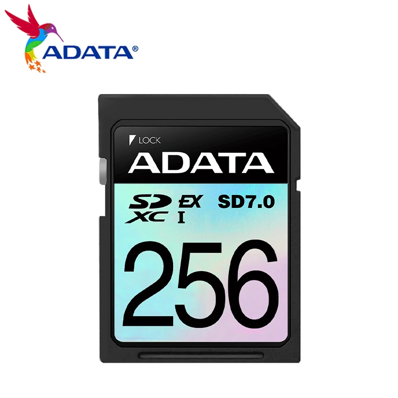 ADATA SDXC Premier Extreme SD 7.0 Express Memory card PCIE Gen3x1 UHS-1 256GB 512GB V30 C10 U3 Flash Video Card