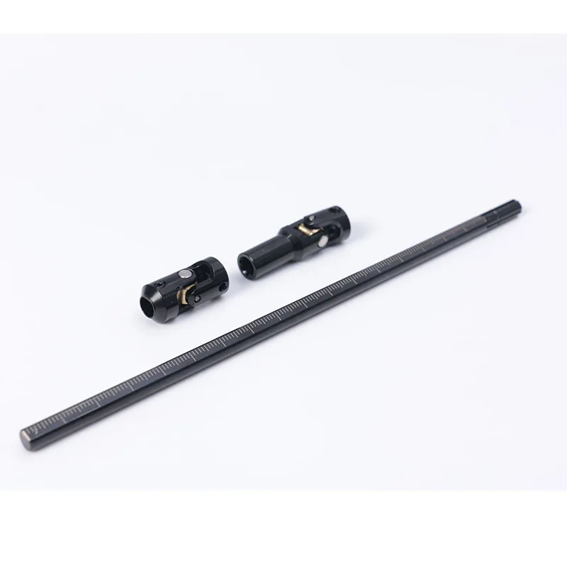 Stainless Steel Cut To Length Driveshaft Universal Joint Drive Shaft Replacement Parts For 1/10 LCG RC Crawler SCX10 TRX4 Capra
