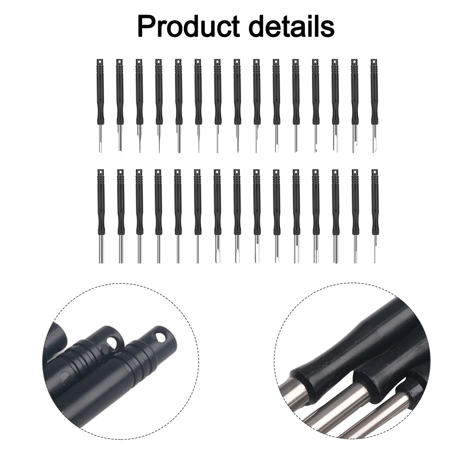 

30PC Wiring Harness Pin Removal Tool for Automotive Use Compatible with Most Car Connectors and Crimp Terminals