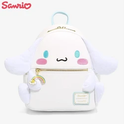 Original Loungefly Cinnamoroll 3D Kawaii Backpacks Anime Figure Cosplay Women's School Bags Fashion PU Leather Mini Backpacks