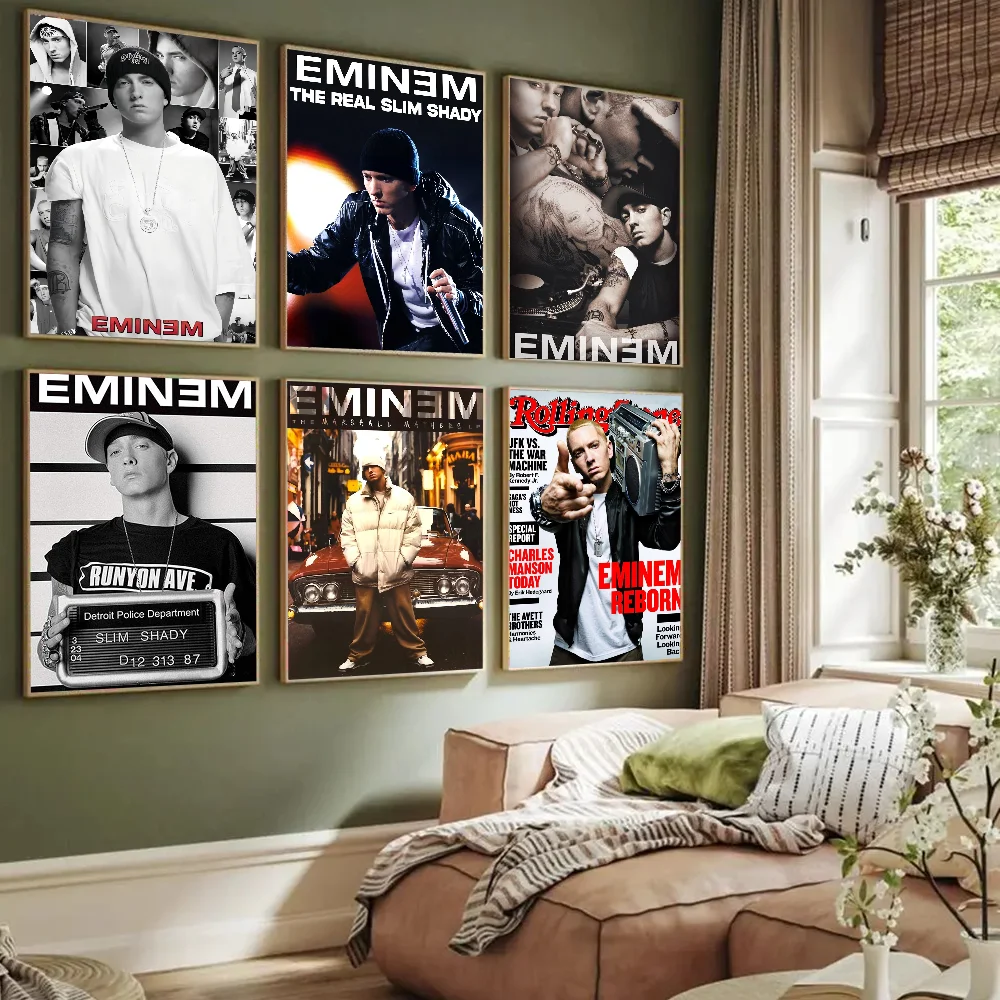 Eminem Poster Paper Print Home Living Room Bedroom Entrance Bar Cafe Art Painting Decoration