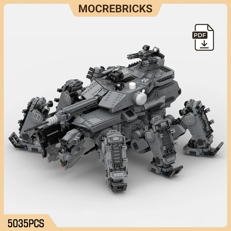 

5035pcs MOC Ares 6 Legged Walking Tank Building Blocks Mechanical Armored Vehicle Bricks Creative Assembly Toy For Boys Gift