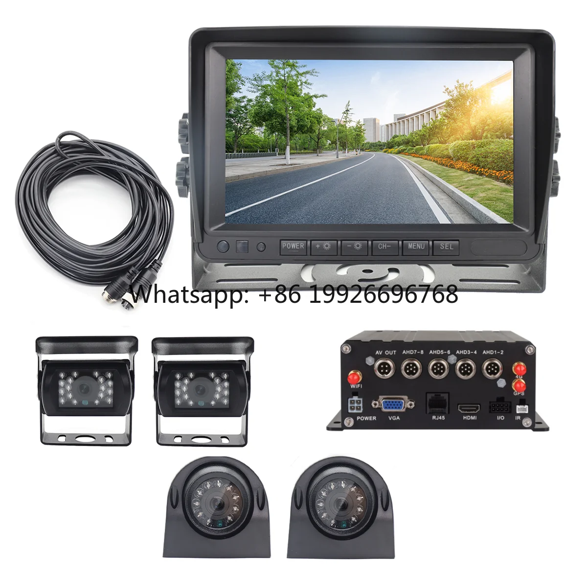 

Vehicle Surveillance Remote Control BUS Truck CCTV DVR 4CH 8CH 1T 2T 4G GPS MDVR Screen Night Vision Camera Mobile DVR System