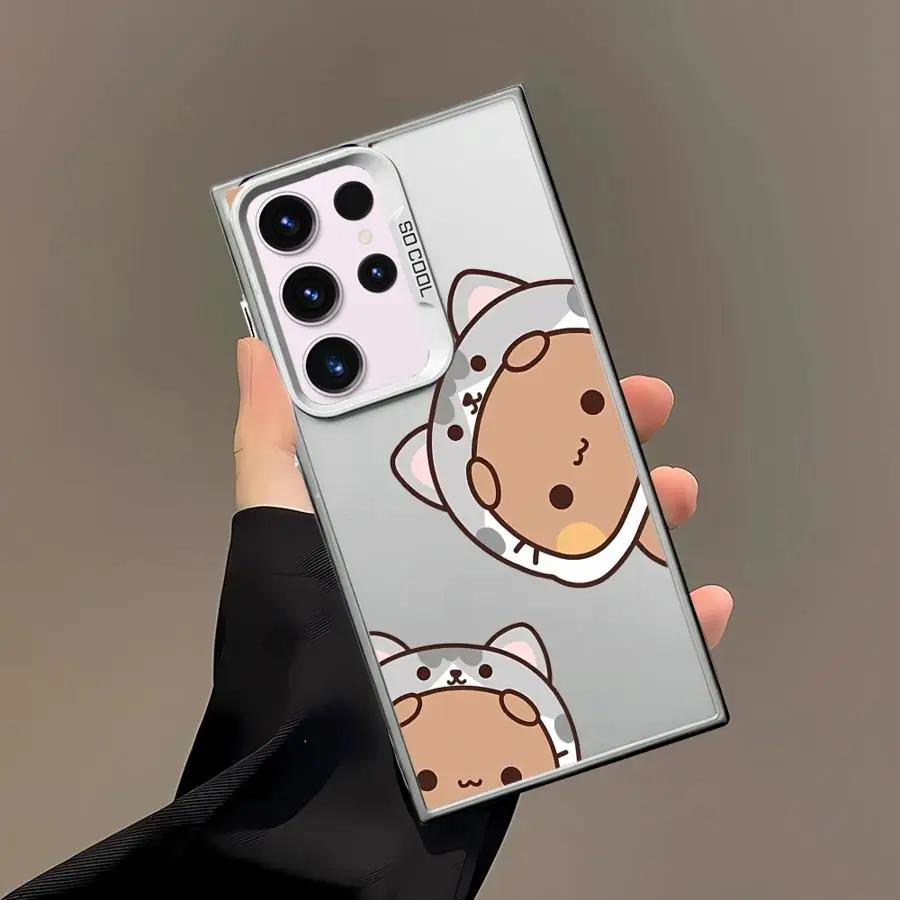 Capa de telefone para samsung galaxy s21 s25 s20 fe s22 ultra s24 fe s23 nota 20 ultra s25plus s24ultra dos desenhos animados bonito bubu
