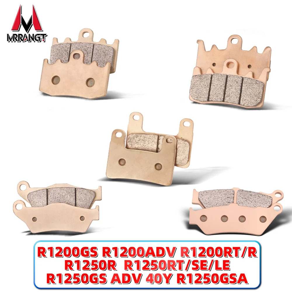 

MRRANGT Motorcycle Brake Pads Set Front and Rear Sintered Metal for BMW R1200GS R1250GS Adventure R1200RT R1250RT R1250R