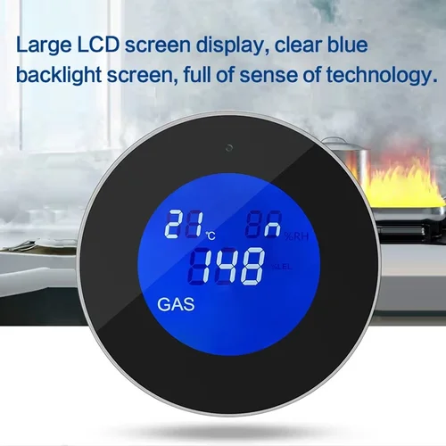 Imagen 2 del producto Tuya-Sensor de fugas de GAS y GLP, alarma, Detector de seguridad contra incendios, Control por aplicación, Sensor de fugas inteligente para el hogar, compatible con aplicación Smart Life