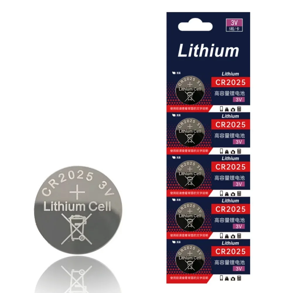 3V Lithium Coin Button Cell Battery CR2025 DL2025 BR2025 LM2025 ECR2025 for Watch Remote Key Toy 5-50PCS Pack