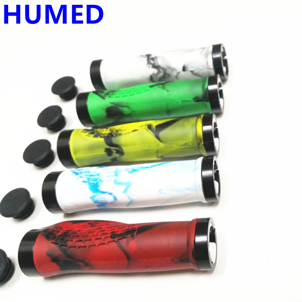

MTB Bicycle Rubber Grips Alloy Lock Bilateral Lock Handlebar Grips Anti Slip Cycling Handlebar Sleeve BMX Bicycle Accessories
