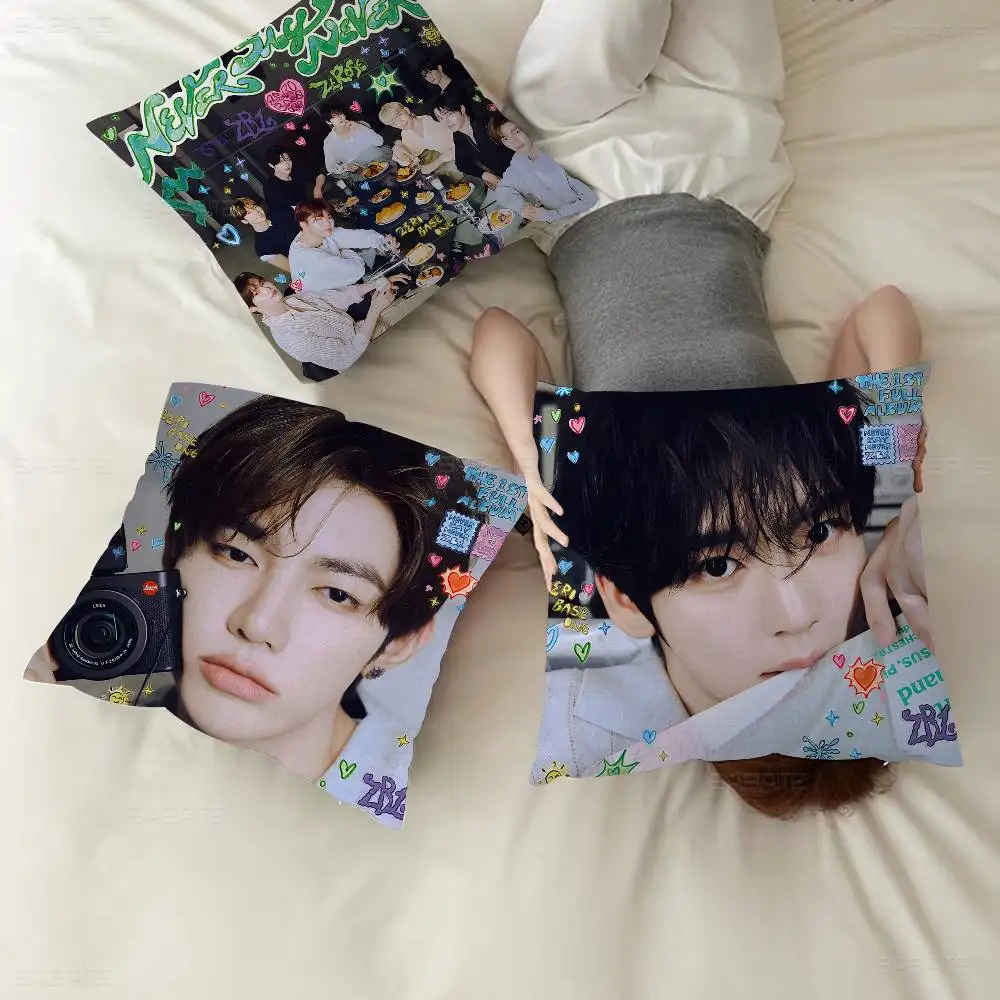

Korean ZB1 Group ZEROBASEONE Personalized Pillow Dust Cover Bedroom Kids Party Decoration Pillowcase Birthday Children Gift