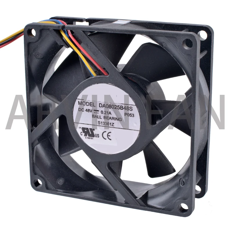 Brand New Original COOLING REVOLUTION DA08025B48S 8cm 8025 48V 0.21A 4-wire Double Ball Bearing Server IPC Cooling Fan