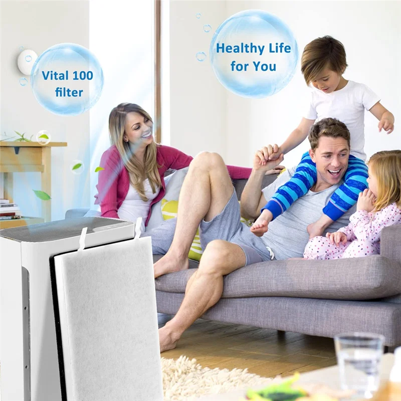 2PCS for Levoit Vital 100 Air Purifier Accessories Vital100-RF Replacement True HEPA High-Efficiency Activated Filter image 6