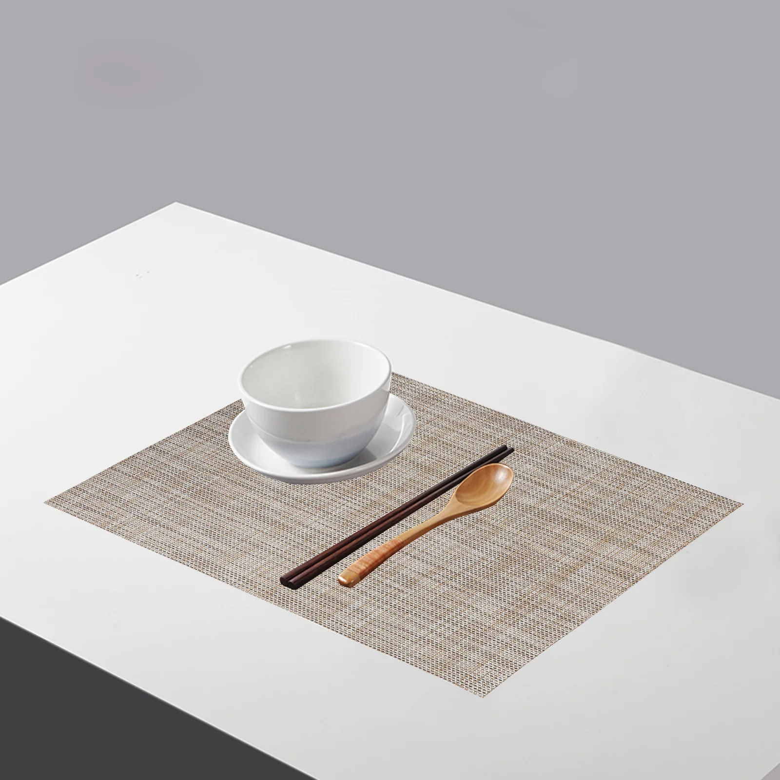 

4Pcs Placemats for Dining Table Premium PVC Waterproof Insulation Table Mat Heat Resistant Non-Slip Home Decorative Place Mats