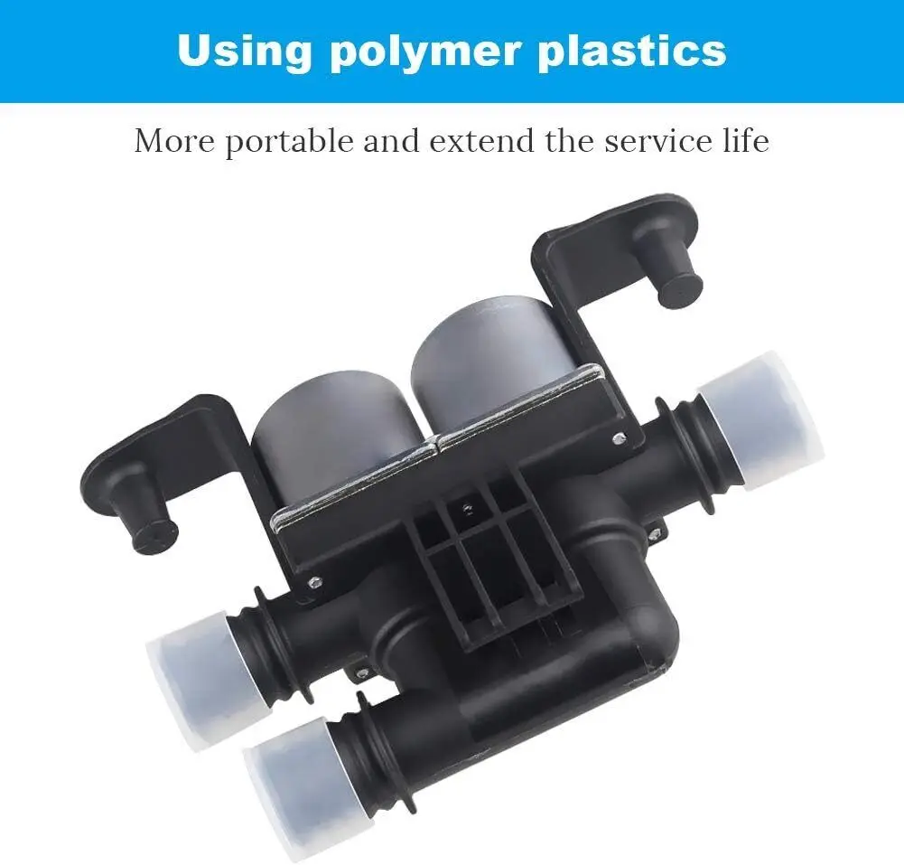 Válvula de água de controle do aquecedor 1147412166 64116910544 para BMW E53 E70 E71 X5 X6 2003-2017