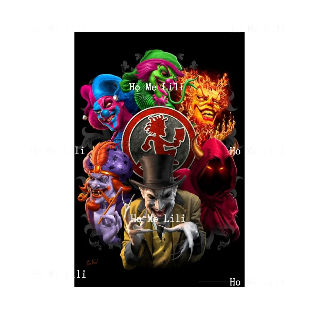 Inner Circle Group Faces Collage Icp Insane Clown Posse Music Band Tom Wood Fantasy Cool Wall Decor Art Metal Tin Sign