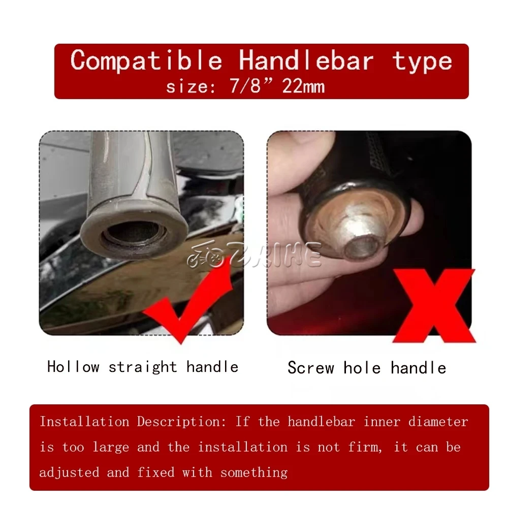 2023 2022 2021 لهوندا المتمردين 500 المتمردين 300 CMX 500 CMX300 المتمردين 2017 ~ 2025 2024 دراجة نارية المقود القبضات ينتهي التوصيل المنزلق قبعات