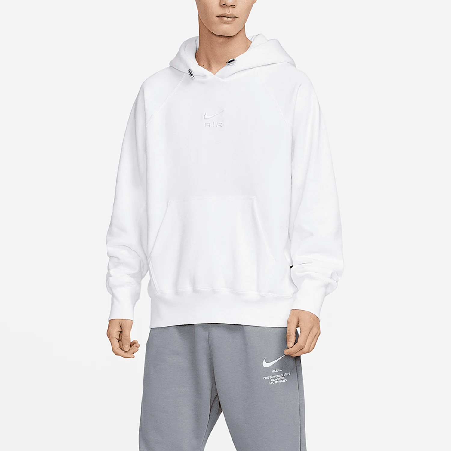 Nike Authentic New Men's Simple Long Sleeve Hooded Sweatshirt Pullover DV9778-100